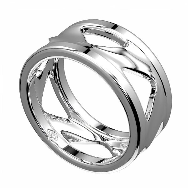 Wide Free Form Ring